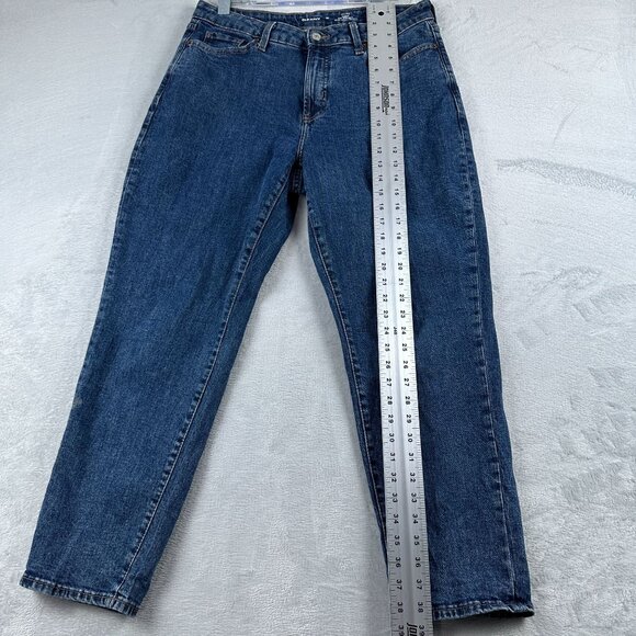 Old Navy O.G Straight Jeans High Rise Curvy Womens 10 Secret Smooth Pockets Blue - Picture 11 of 12